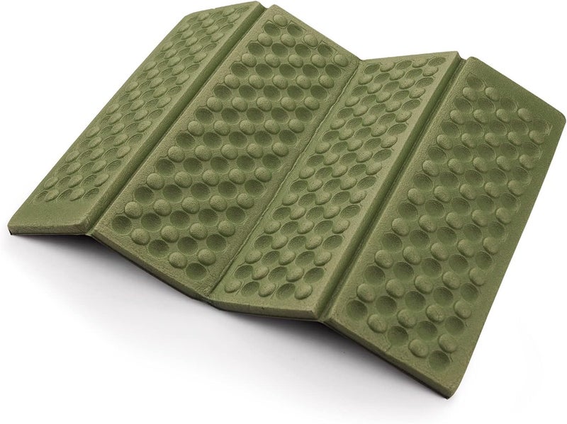 Ace Camp 3940 Portable Lightweight Mini Waterproof Folding Mat, Foam Sitting Pad for Outdoor Activities, Foldable Kneeling and Seat Cushion for Comfort, Red - Image 1